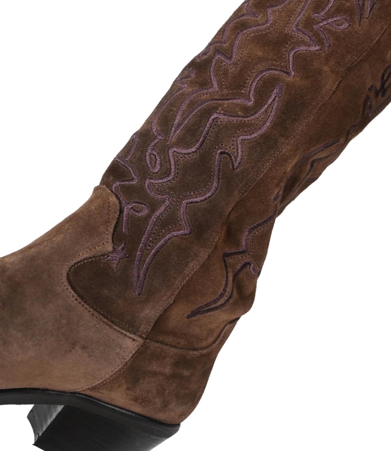 Divine Follie Stivali Texani Moro Donna