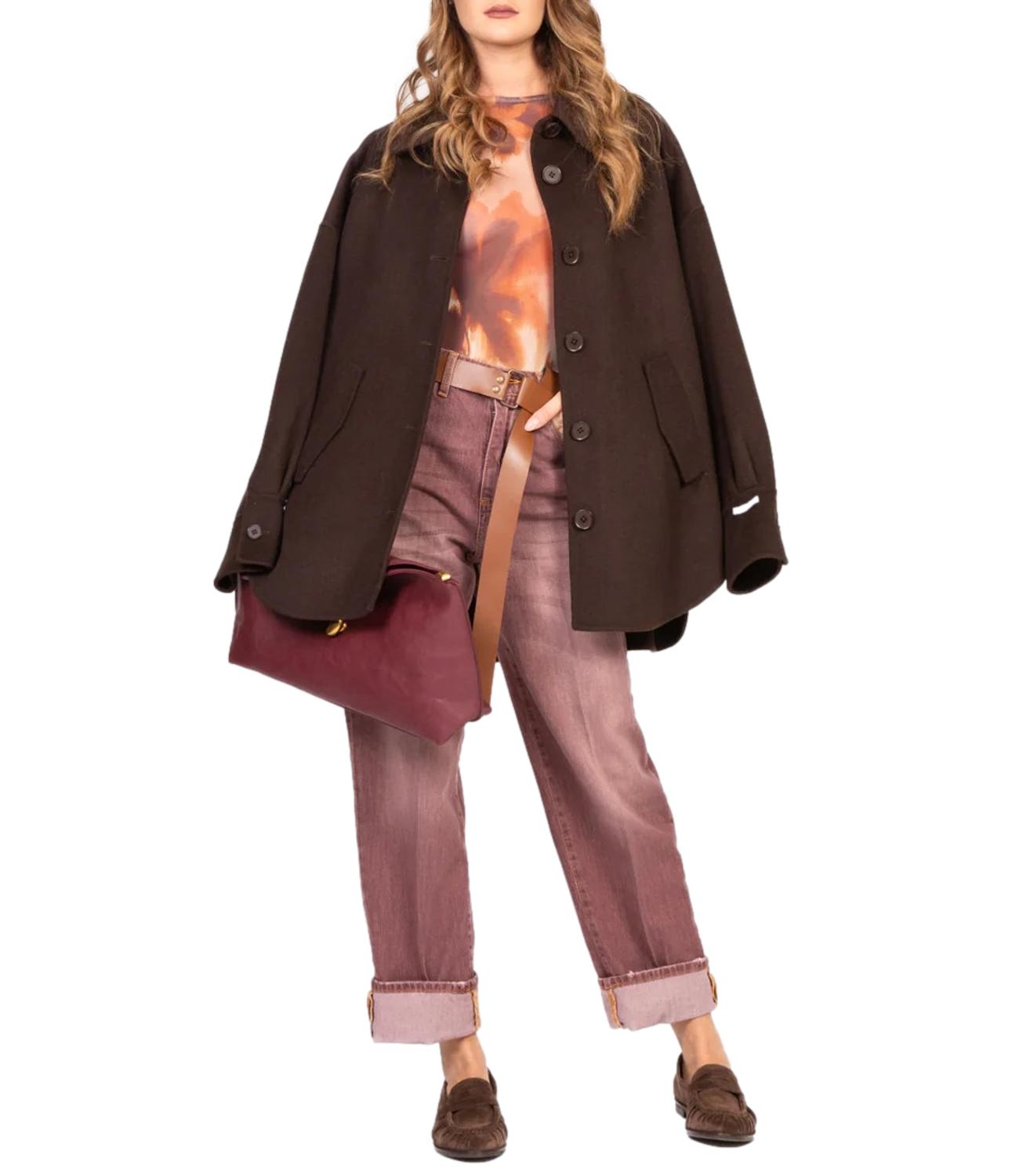 Dixie cappotto marrone donna