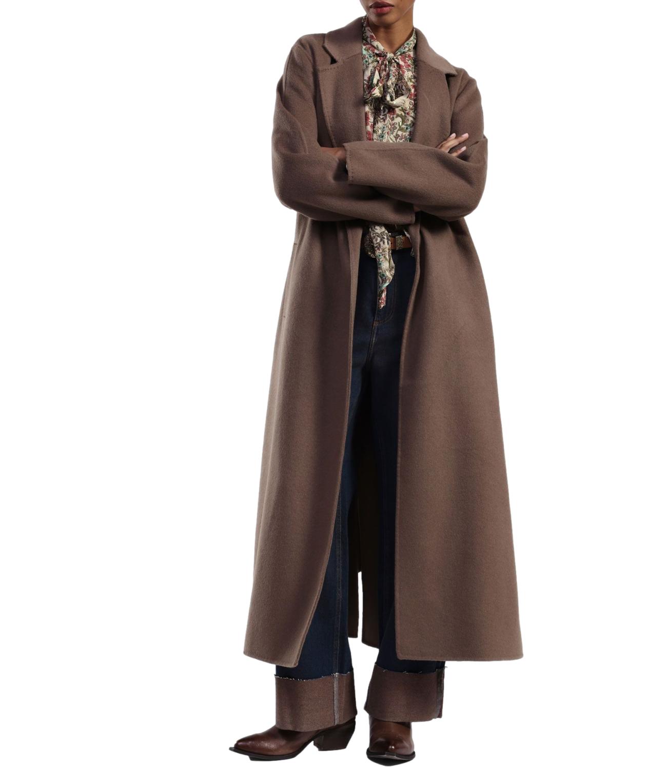 Dixie Cappotto Lungo Cammello Donna
