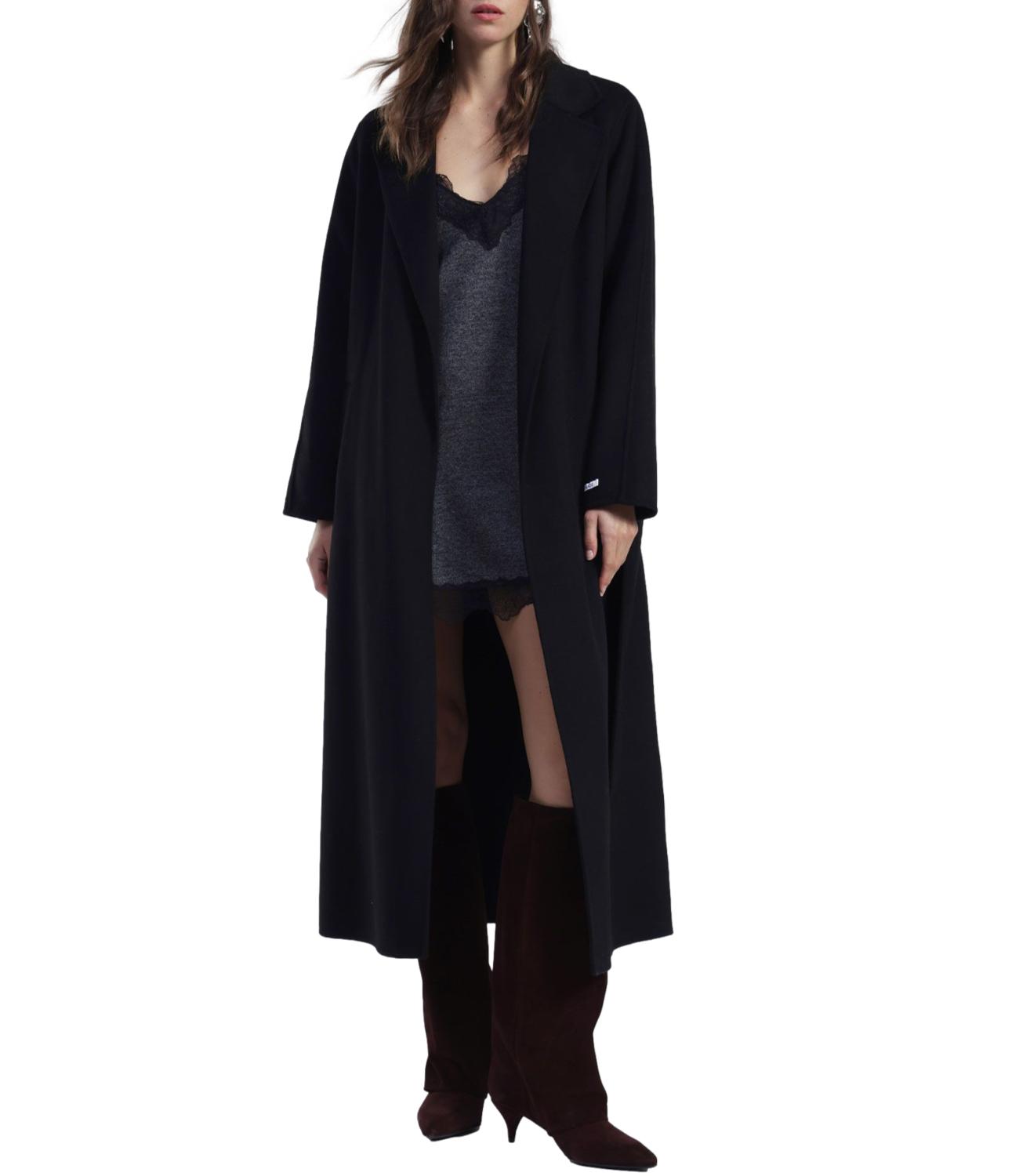 Dixie Cappotto Lungo Nero Donna
