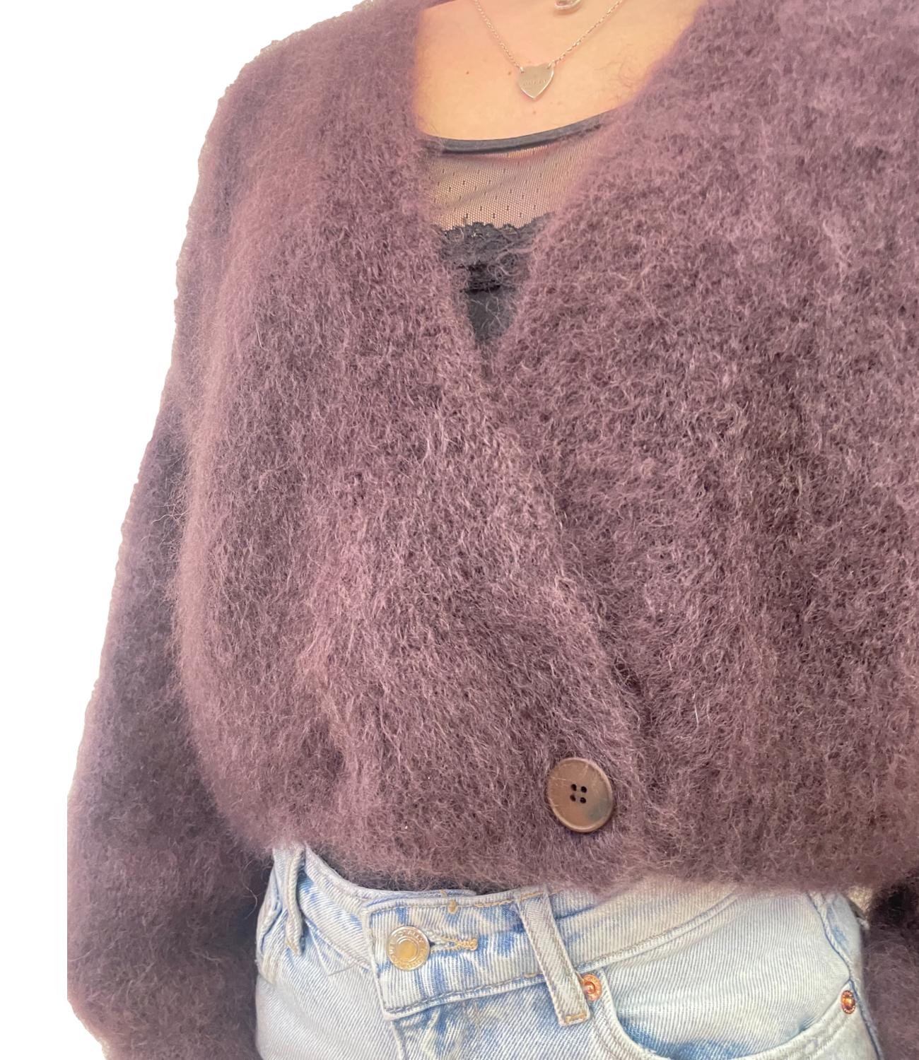 Dixie Cardigan Asimmetrico Marrone Donna