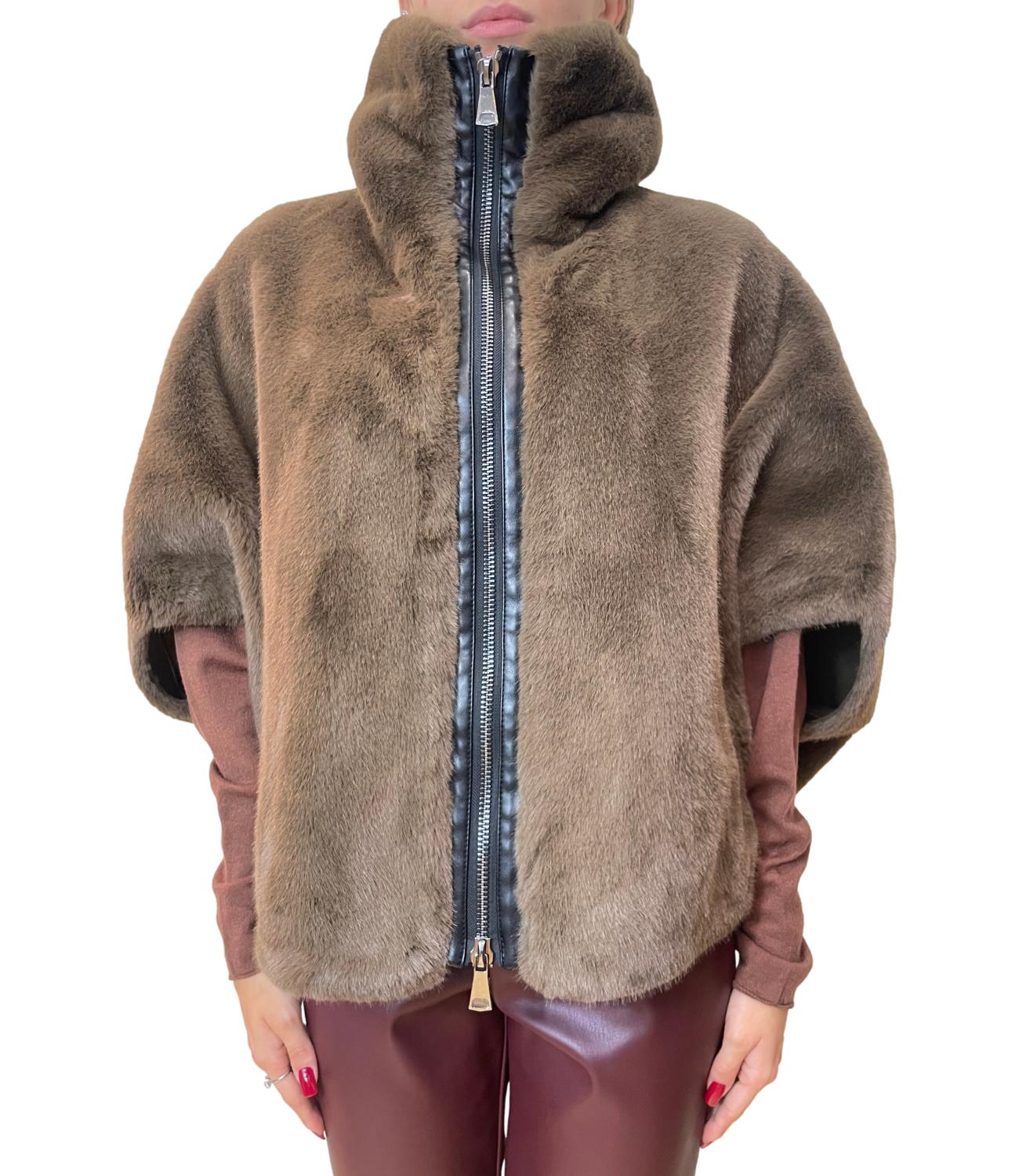 Dixie Giubbino Eco-fur Visone Donna