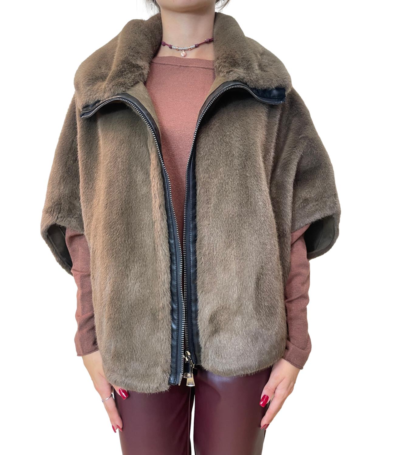 Dixie Giubbino Eco-fur Visone Donna