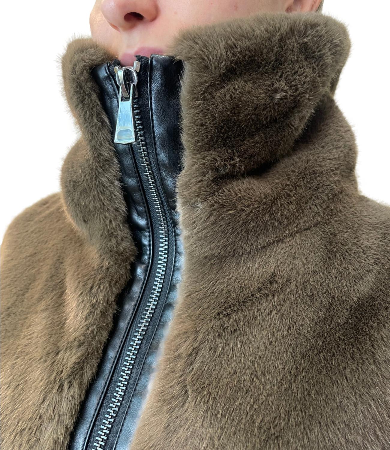 Dixie Giubbino Eco-fur Visone Donna