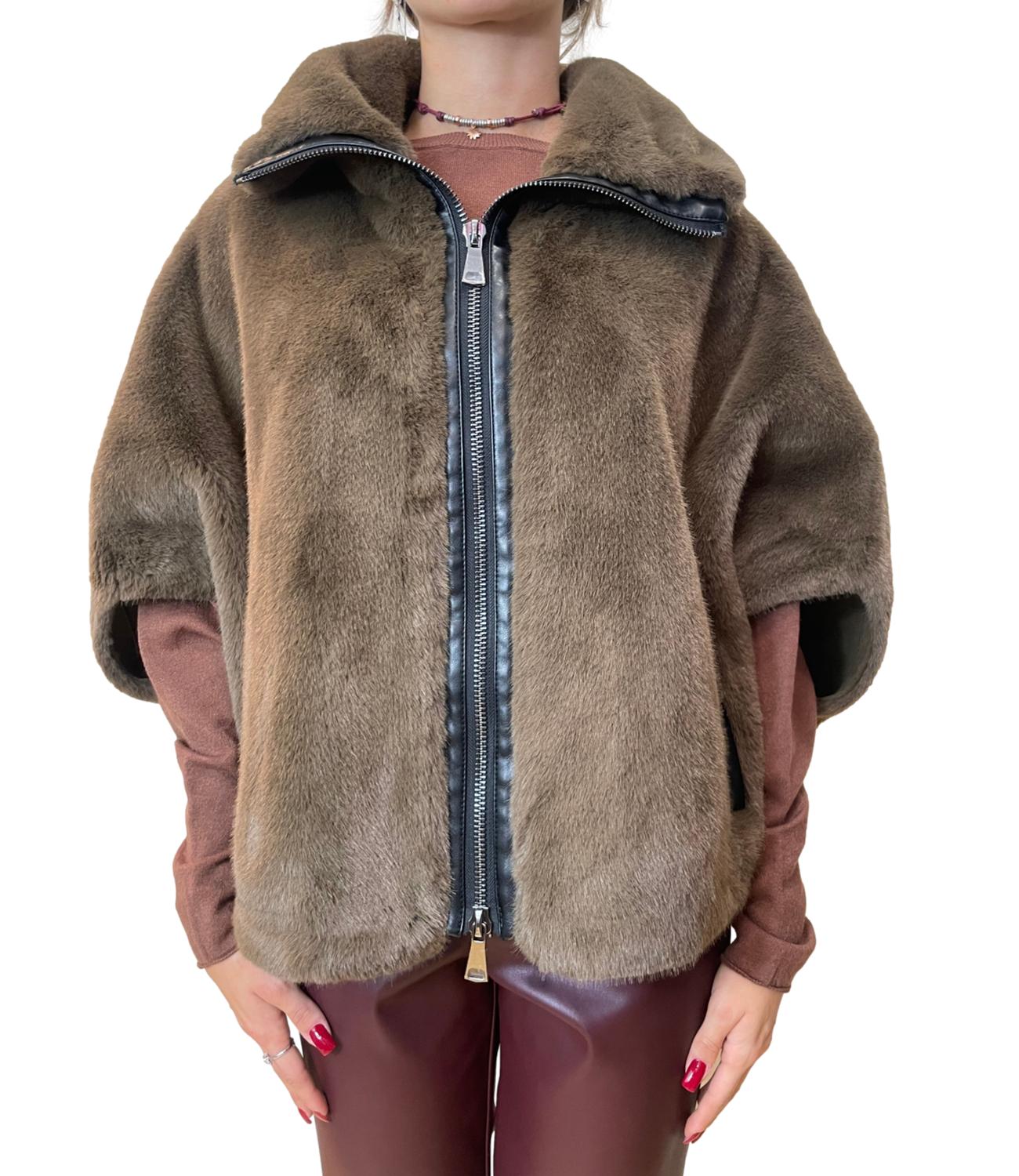 Dixie Giubbino Eco-fur Visone Donna