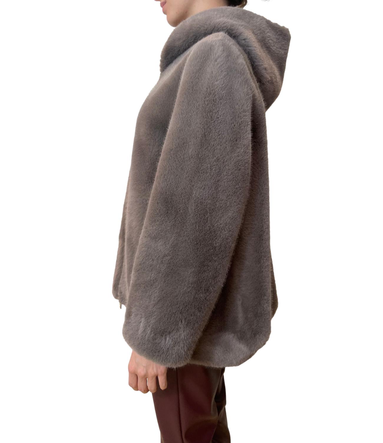 Dixie Giubbino Ecopelliccia Tortora Donna