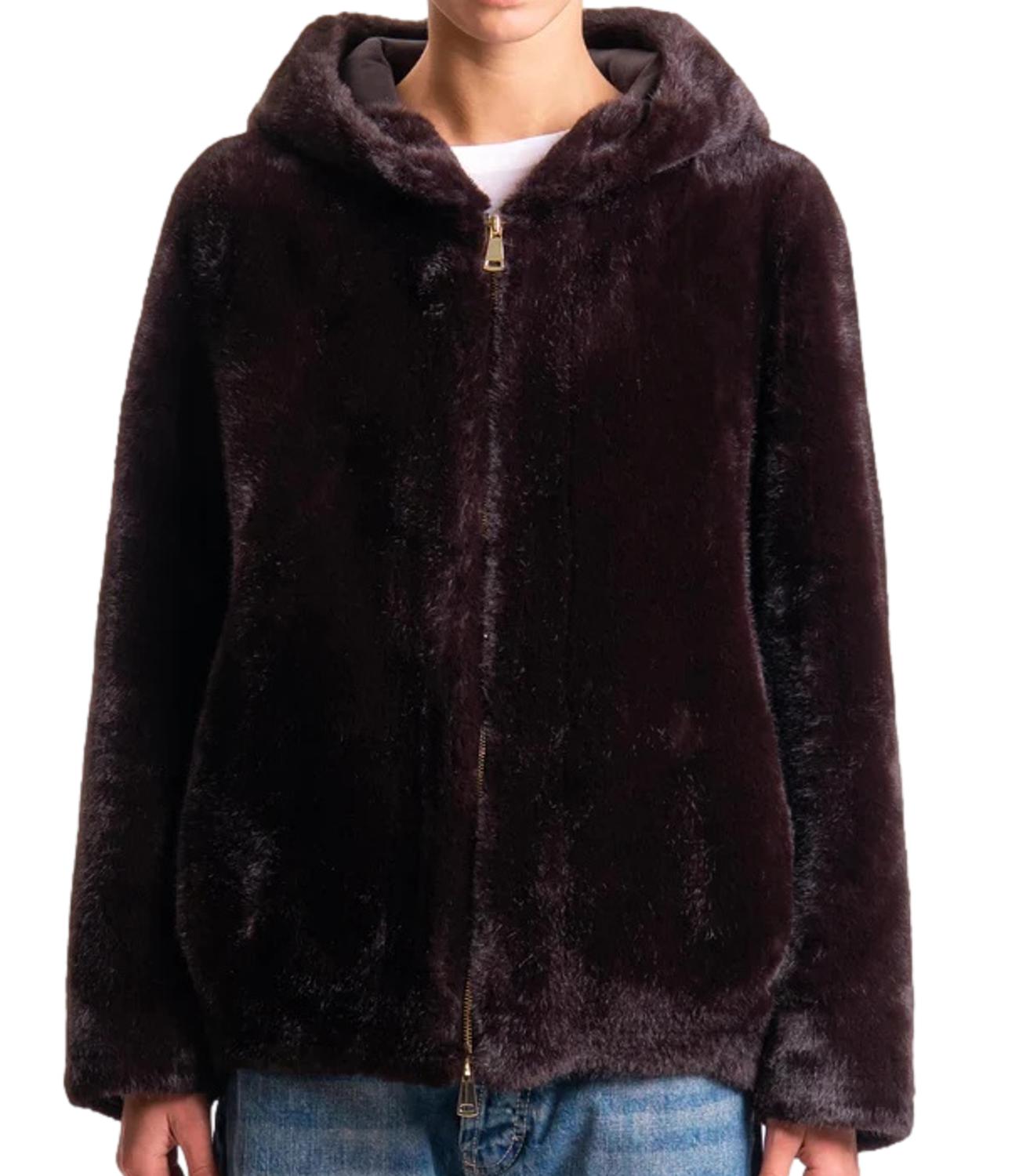 Dixie Giubbino Ecopelliccia Moro Donna