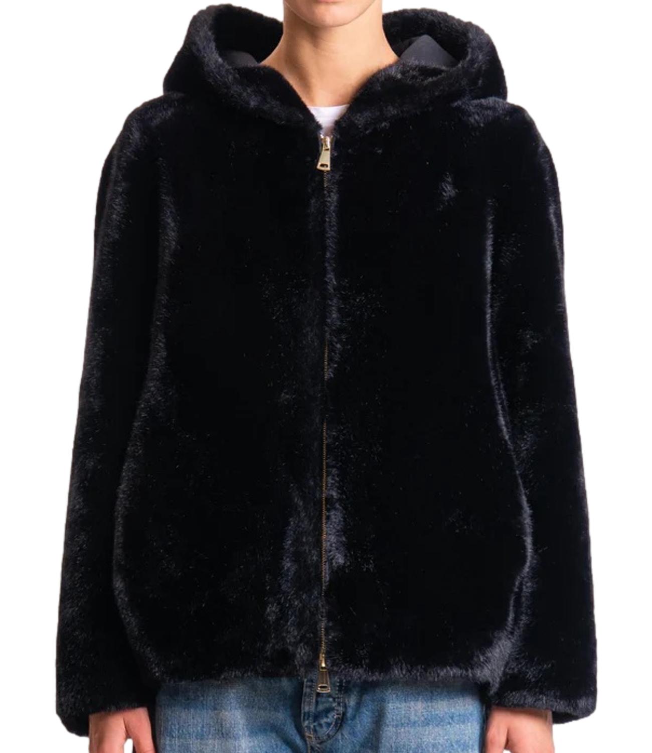Dixie Giubbino Ecopelliccia Nero Donna