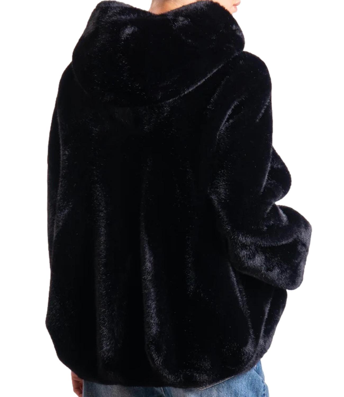 Dixie Giubbino Ecopelliccia Nero Donna