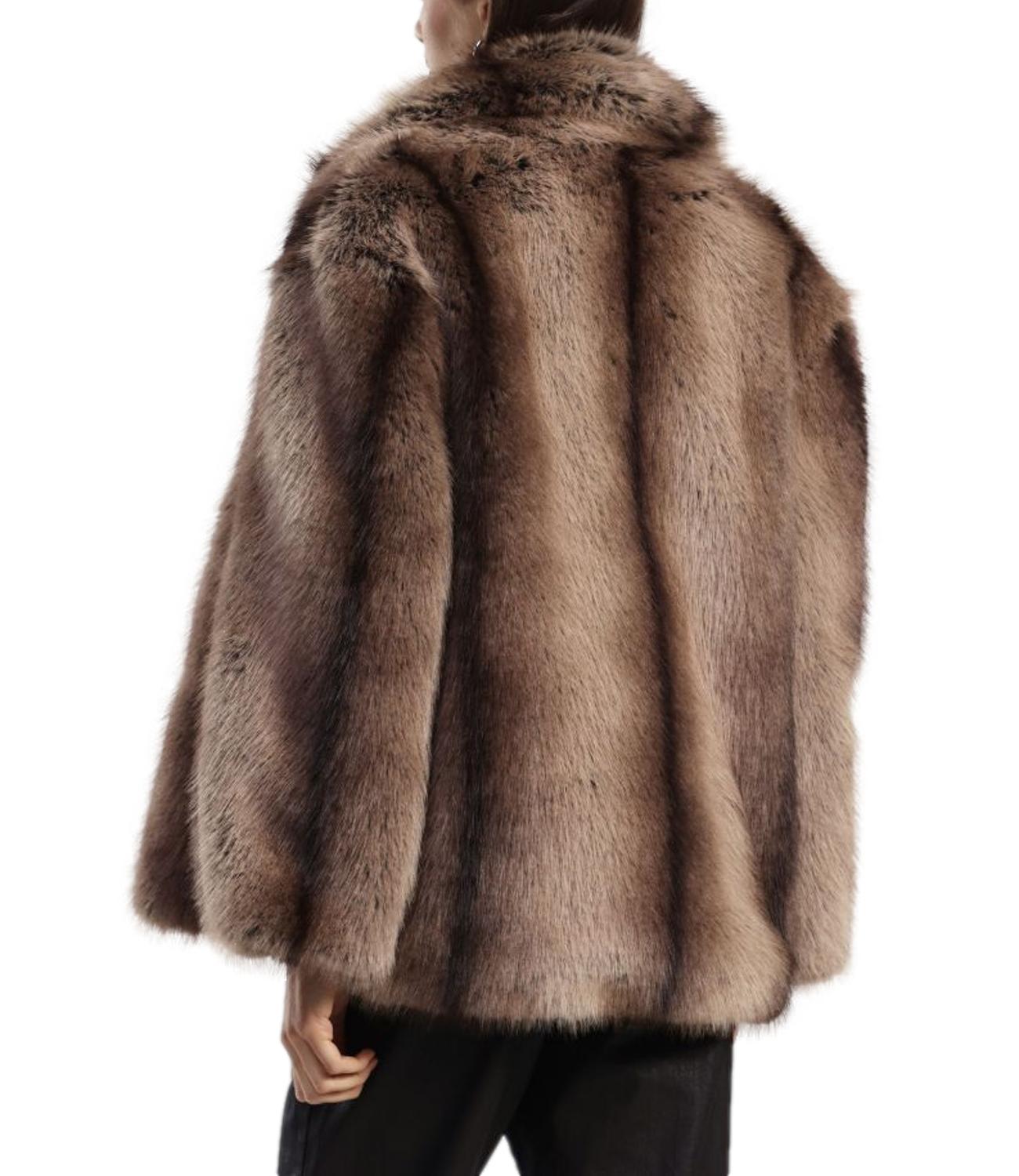 Dixie ecopelliccia marrone donne
