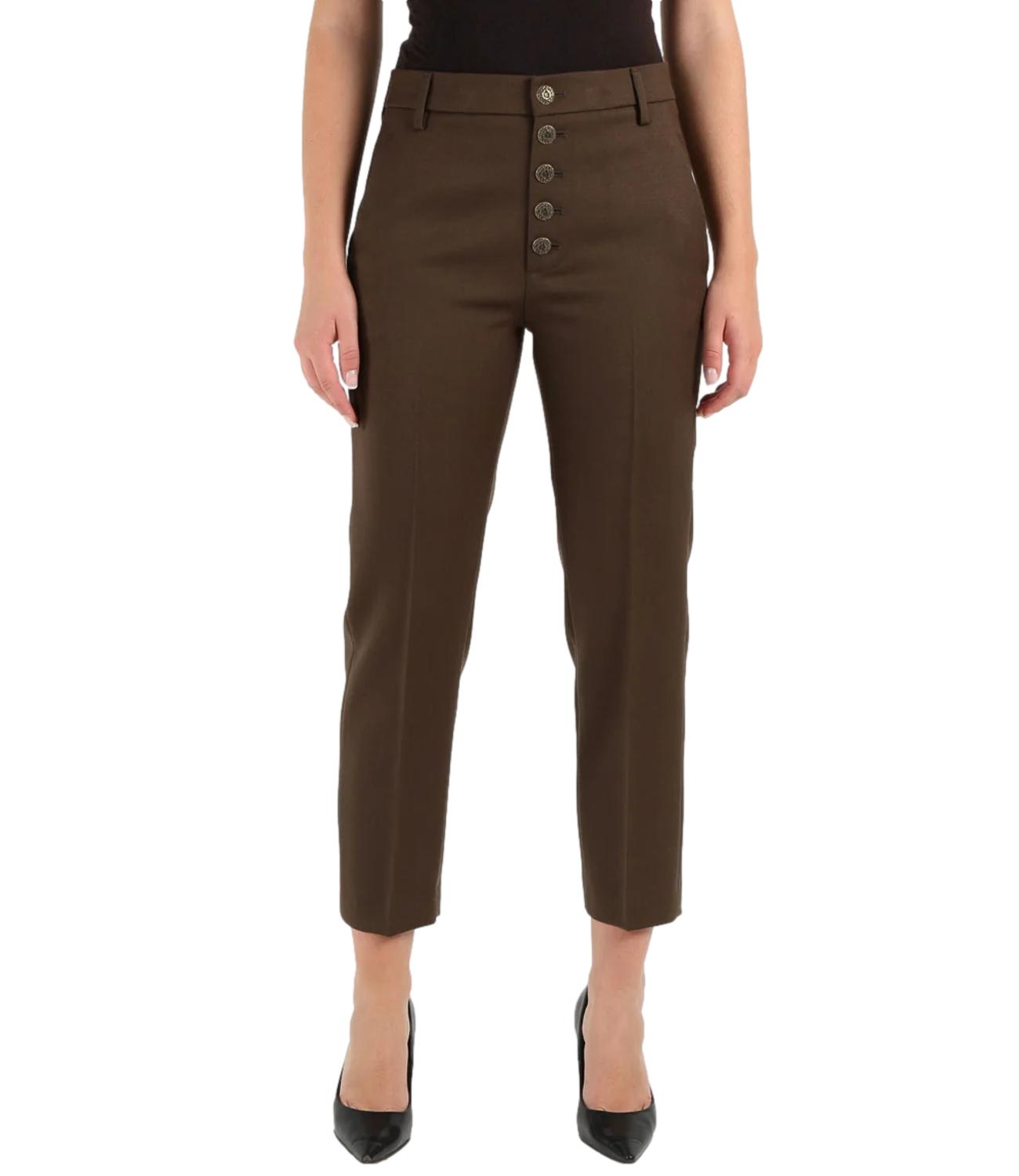 Pantaloni Nima Loose marrone Palude