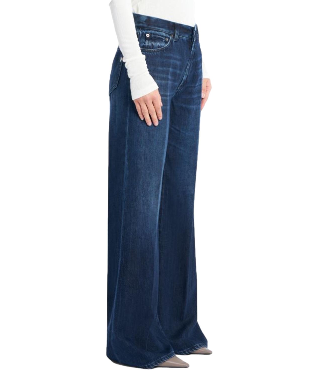 Jeans Amber wide leg blu