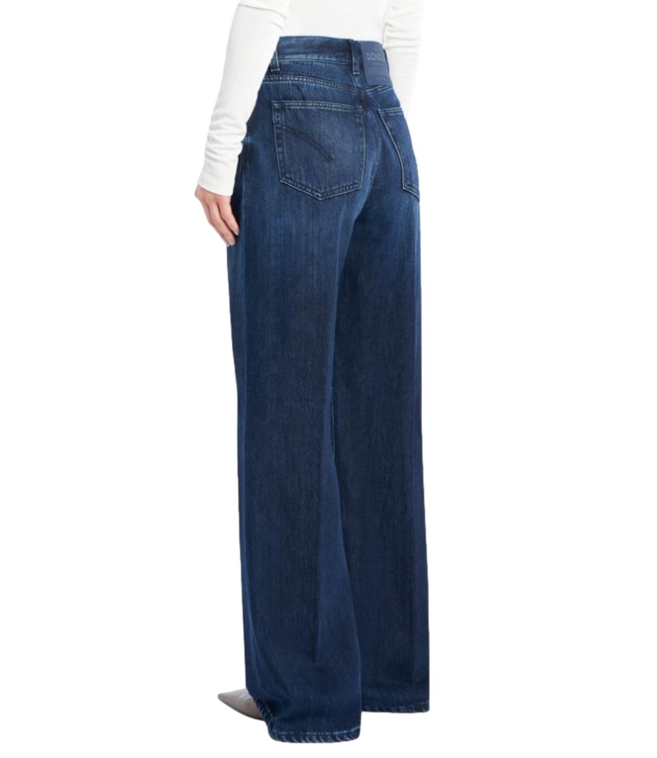 Jeans Amber wide leg blu