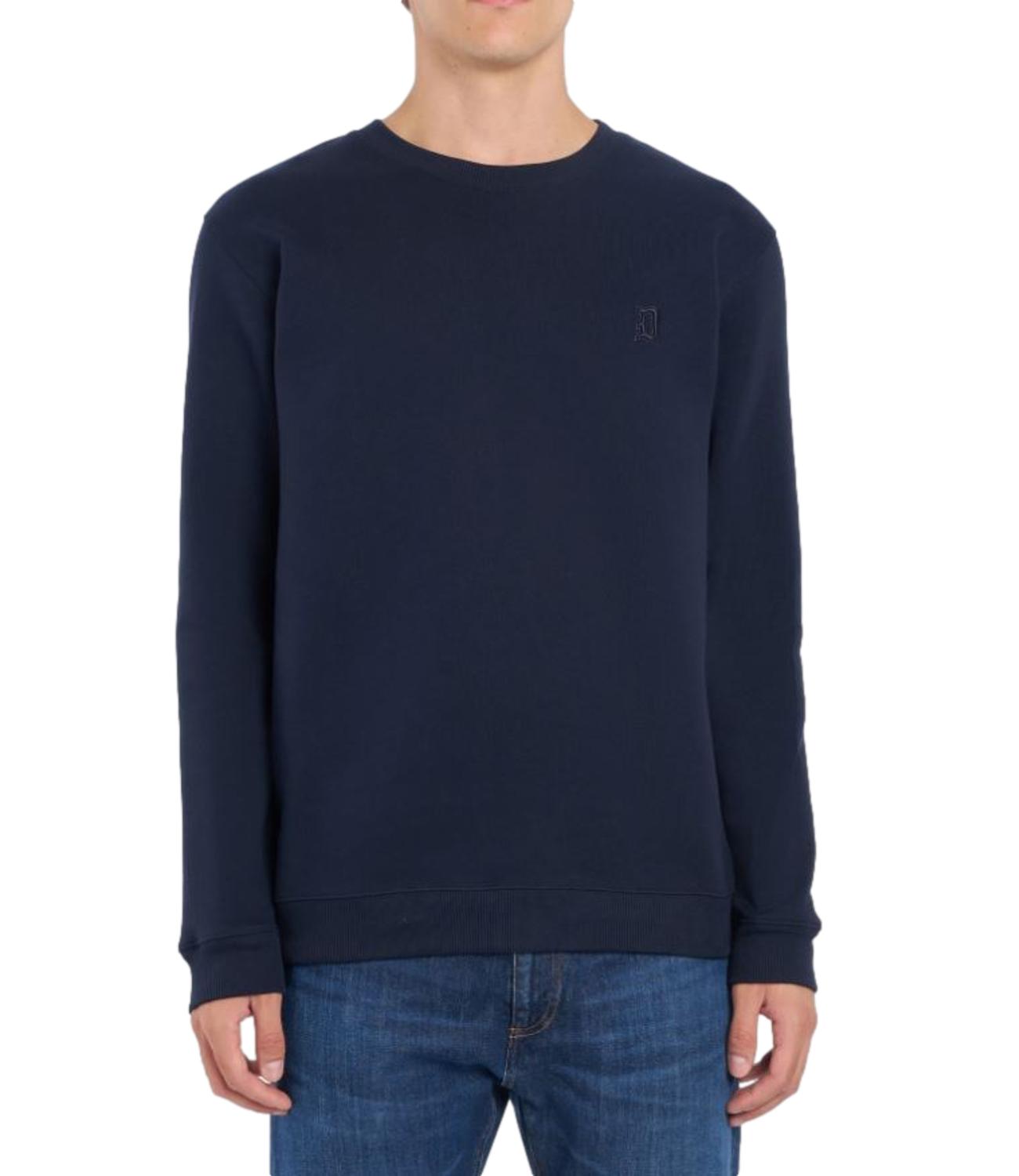 Felpa Blu girocollo con logo