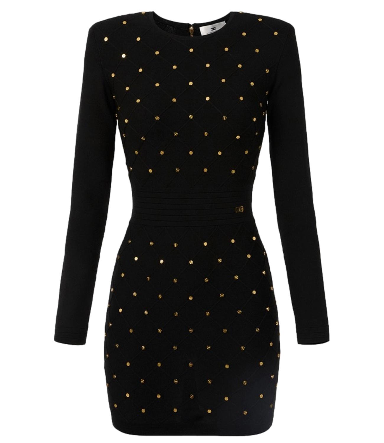 EF abito in maglia nero donna