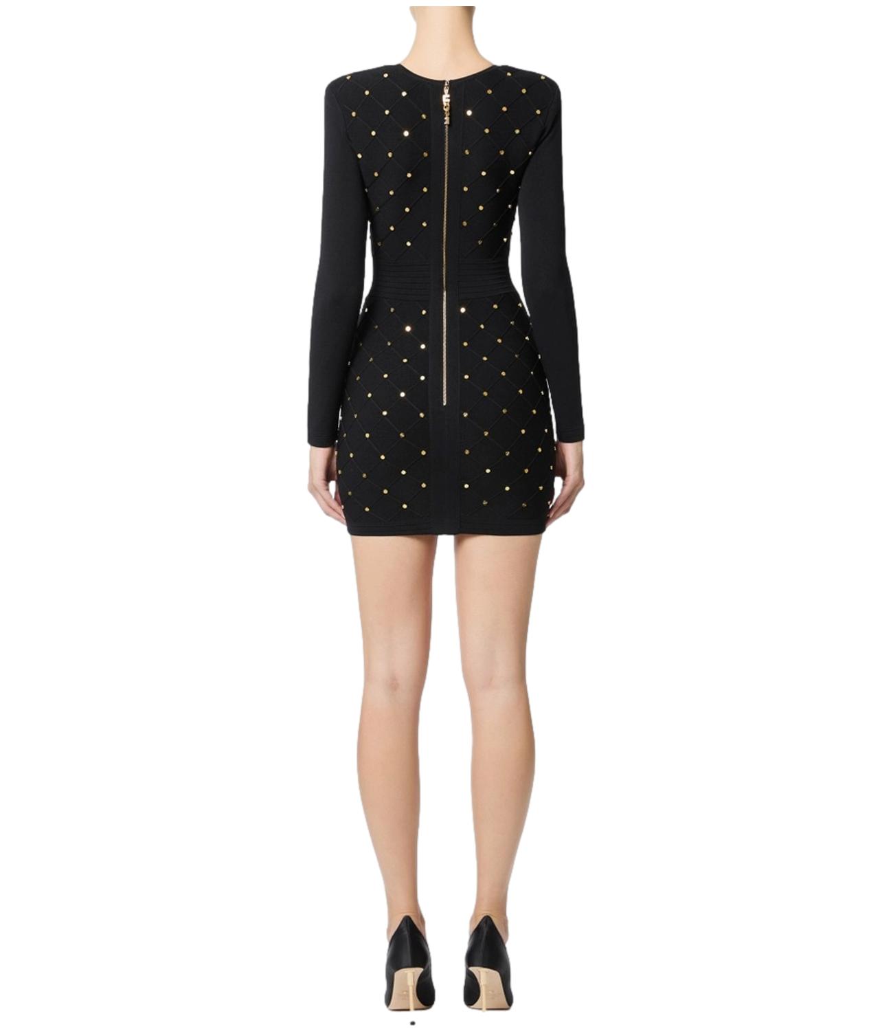 EF abito in maglia nero donna
