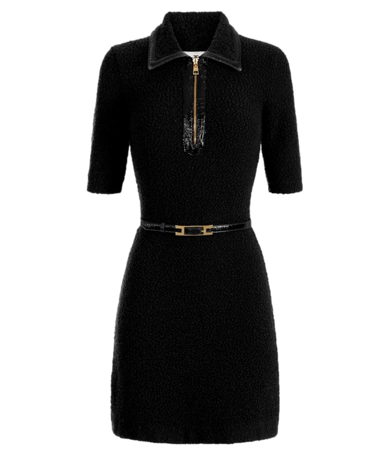 EF abito in maglia nero donna