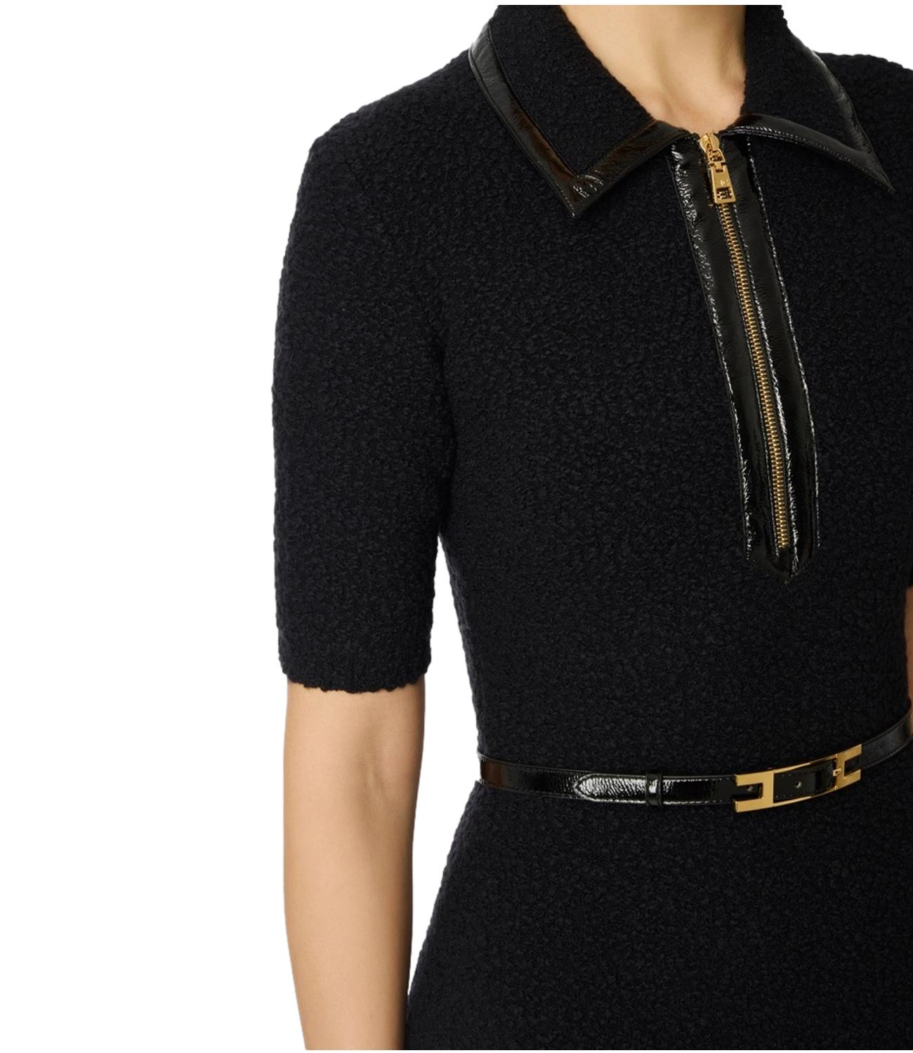EF abito in maglia nero donna