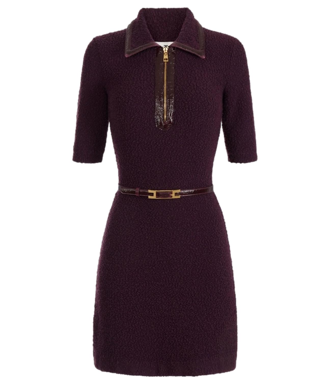 EF abito in maglia merlot donna