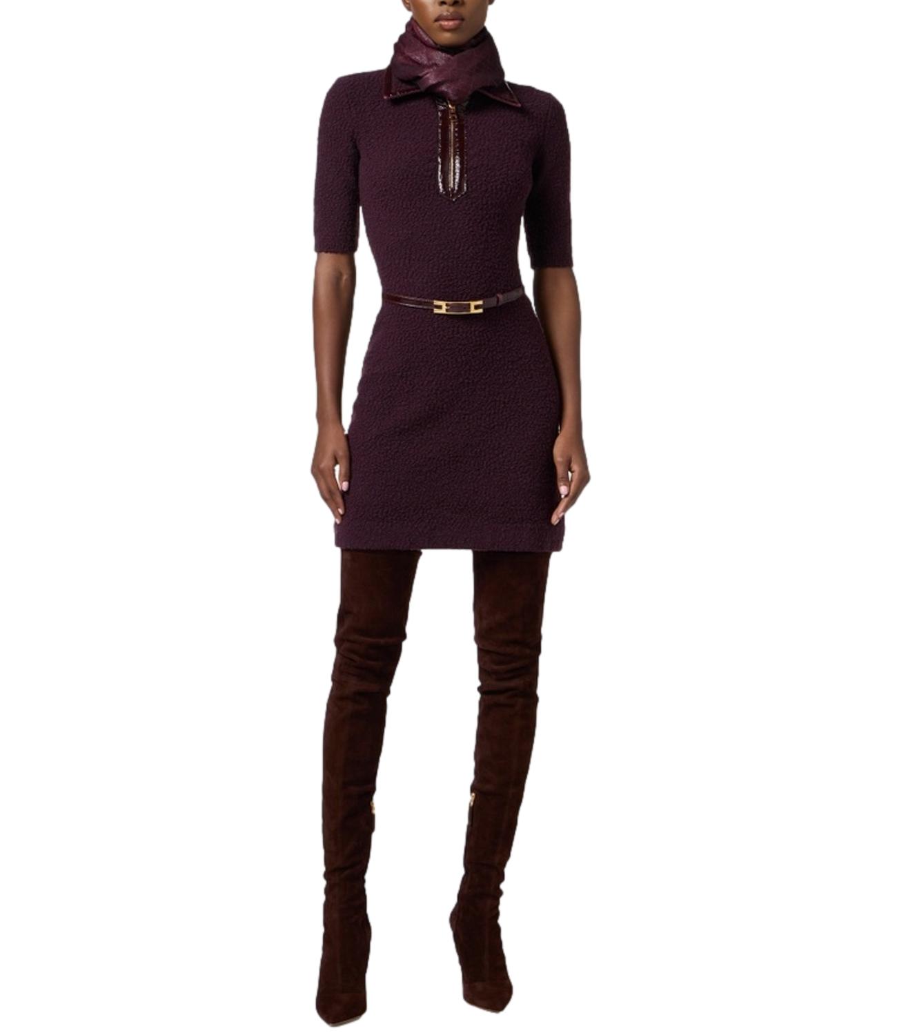 EF abito in maglia merlot donna