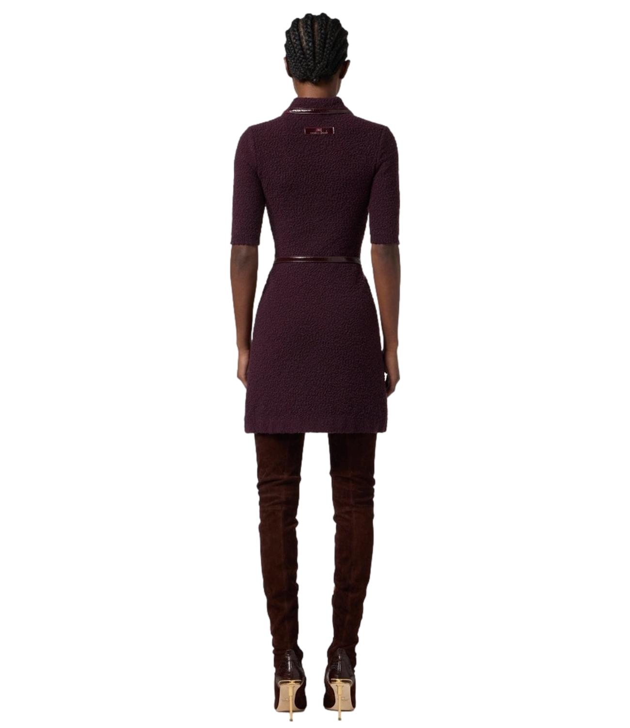 EF abito in maglia merlot donna