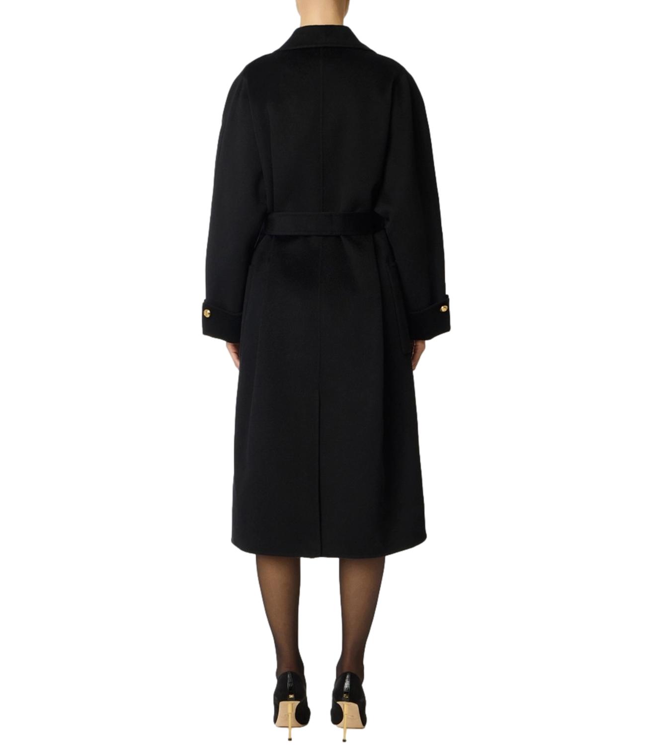 EF Cappotto nero con cintura