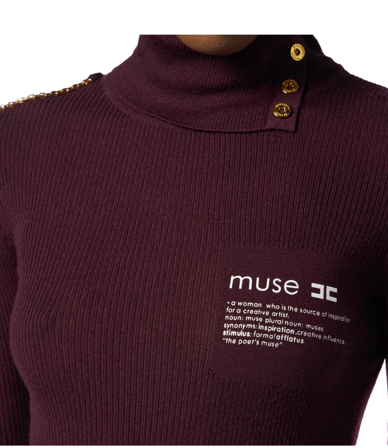 EF maglia merlot donna