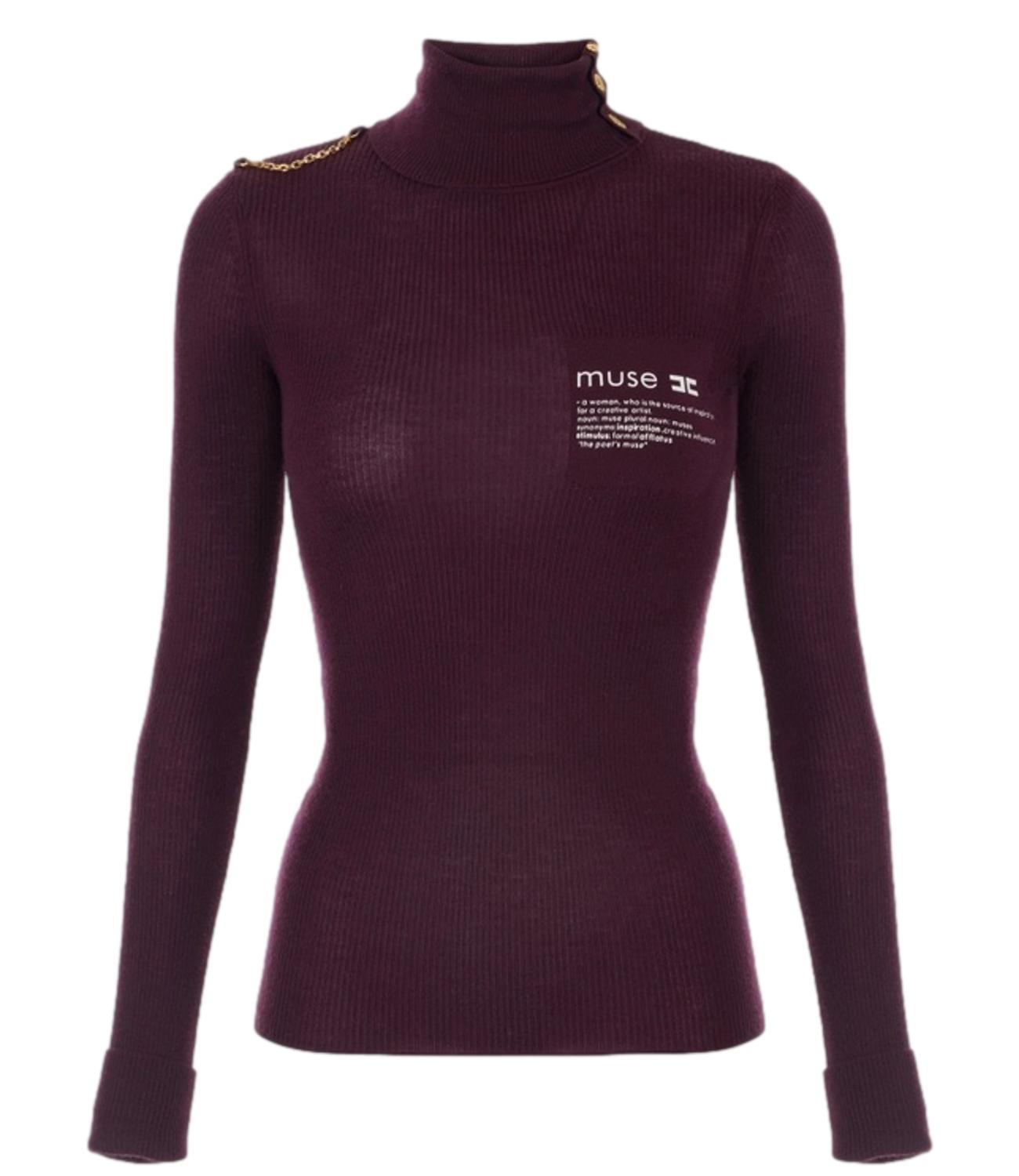 EF maglia merlot donna