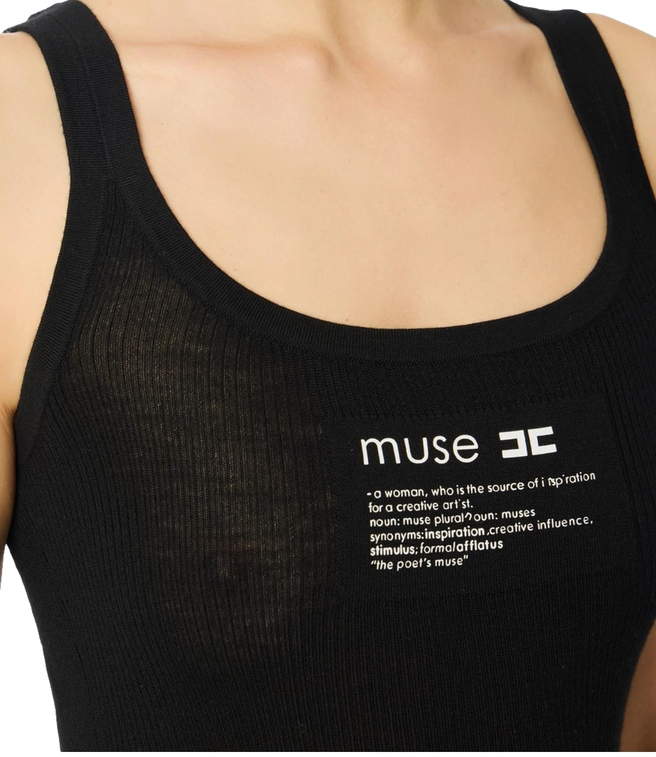 Ef top nero donna
