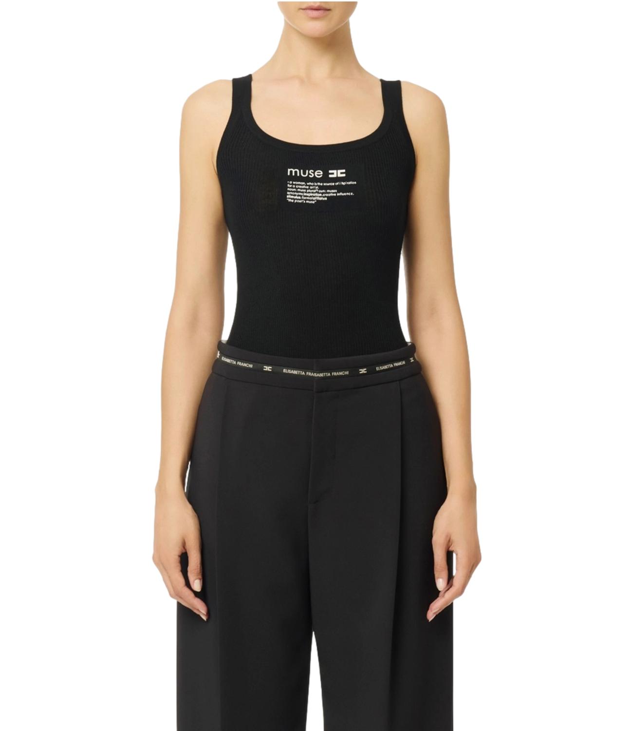 Ef top nero donna