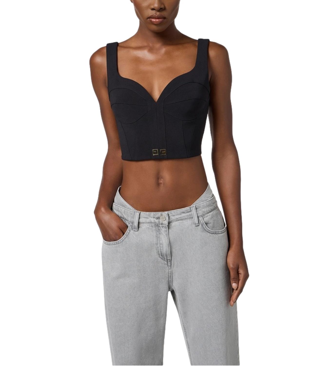 Top EF nero crepe