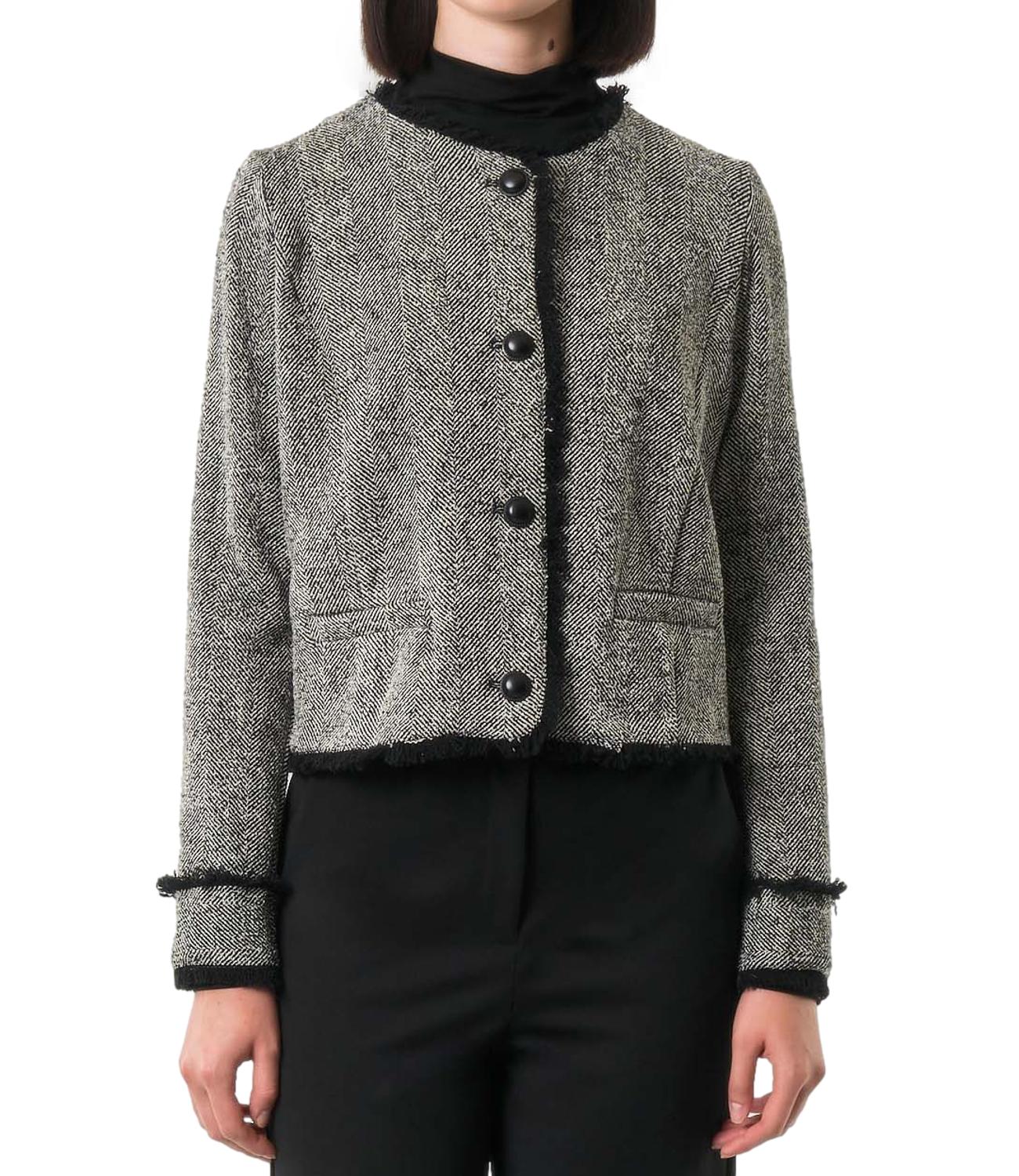 Emme Marella Giacca SCACCO Nero/Bianco Donna