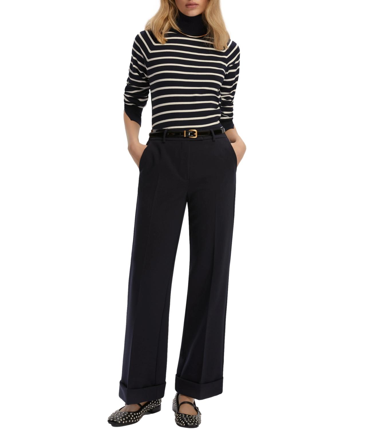 Emme Marella Pantalone Favore Blu Donna