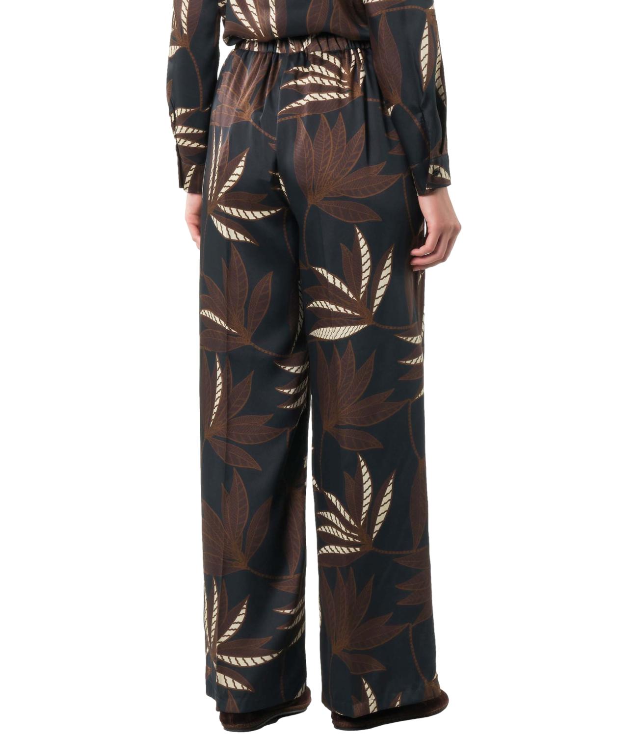 Emme Marella Pantalone VANDEA Blu Foglia Donna