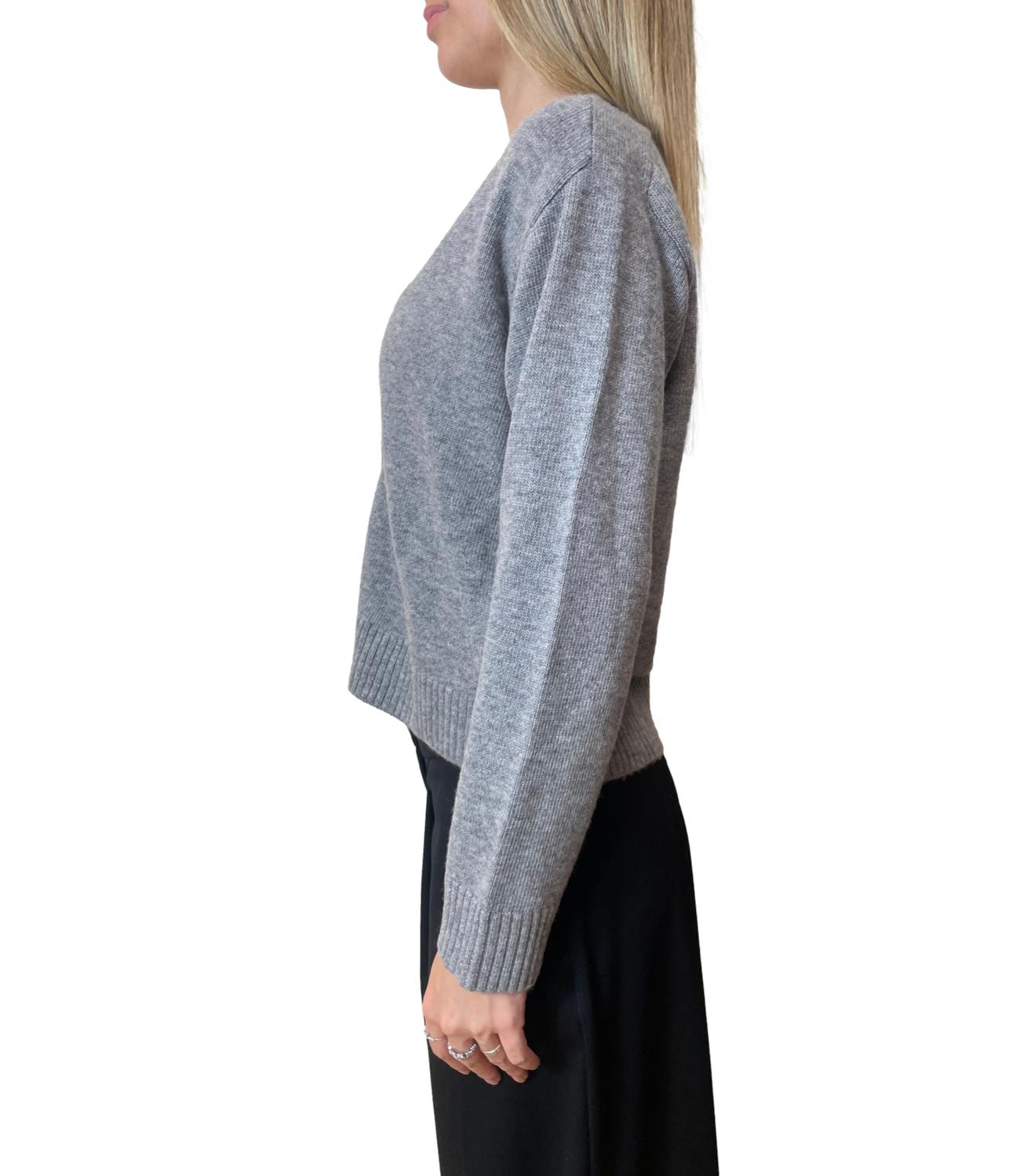 Emme Marella Cardigan Blazer Grigio Melange Donna