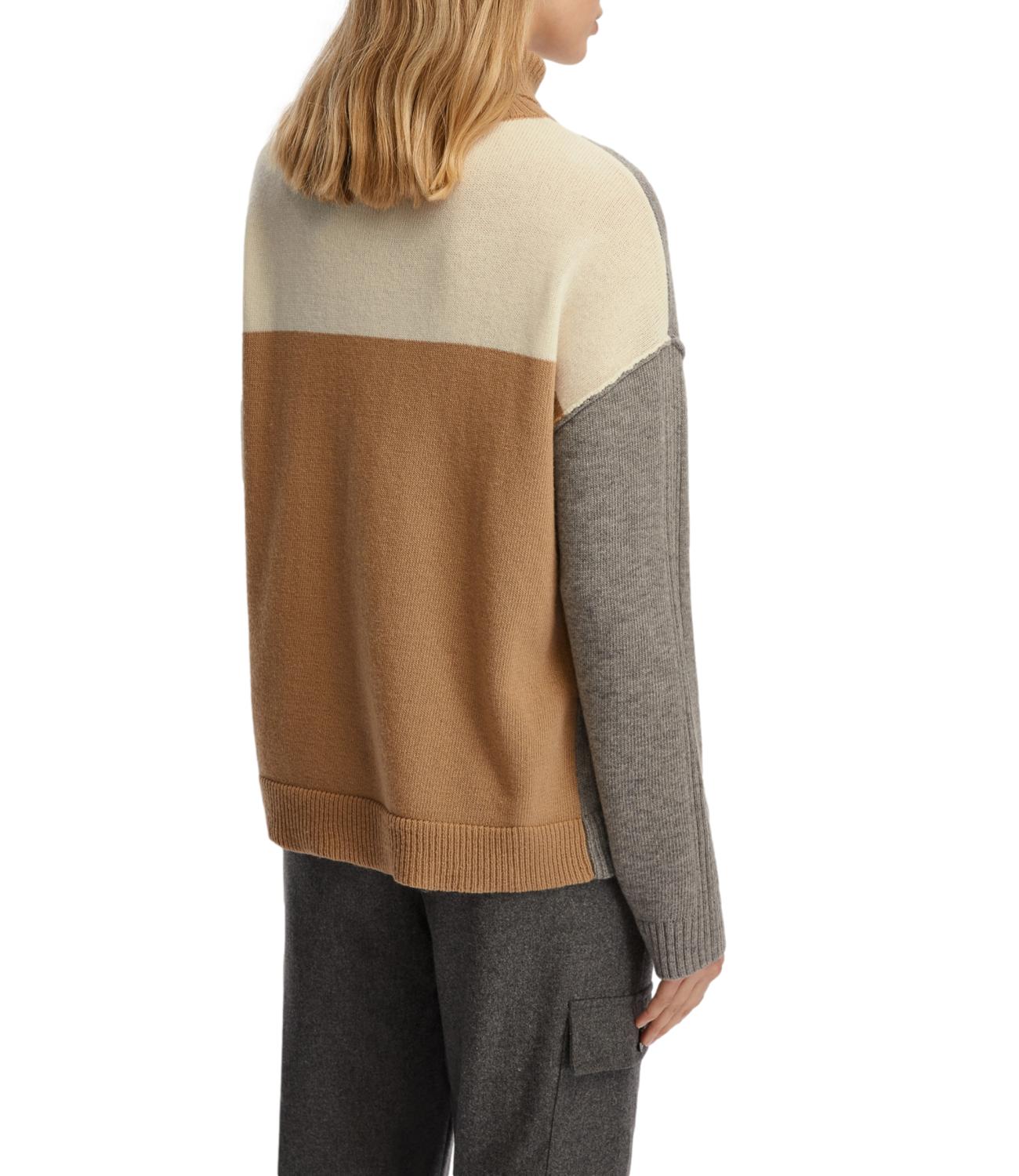 Emme Marella Maglia Biro Cammello/Grigio Donna