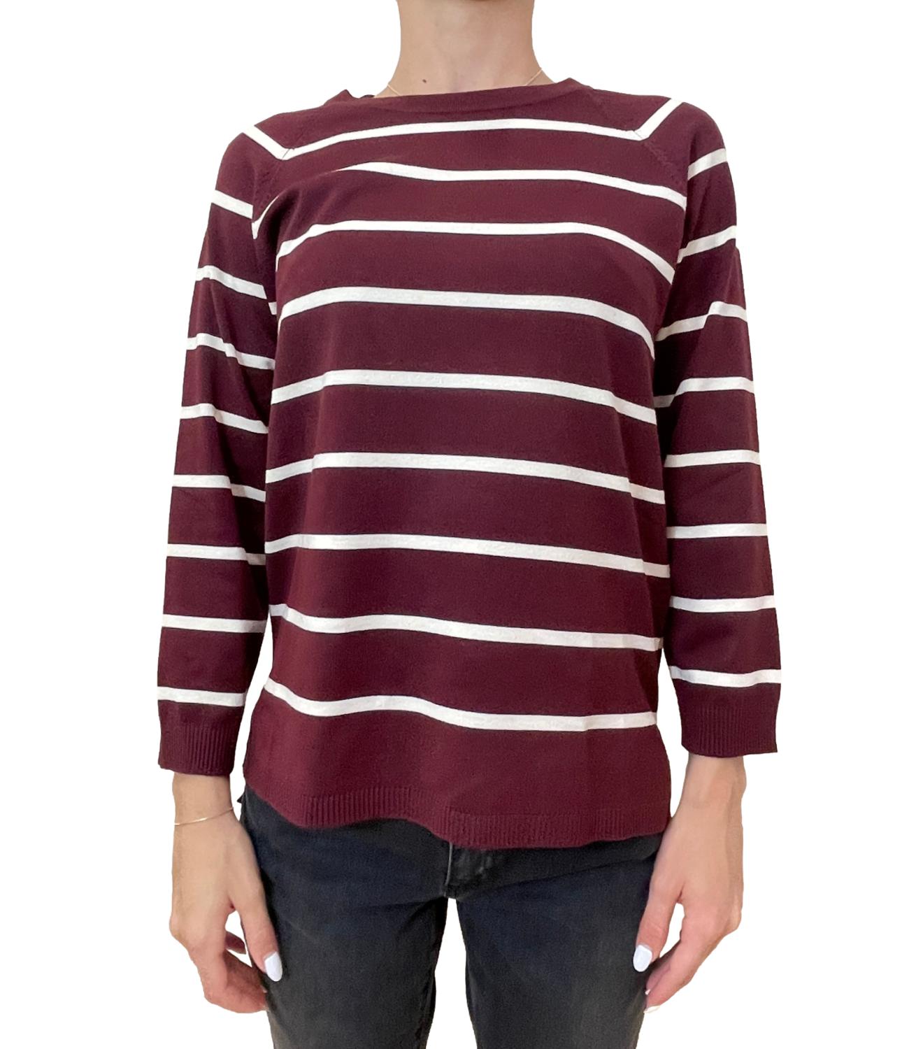 Emme Marella Maglia GINETTA Bordeaux/Burro Donna