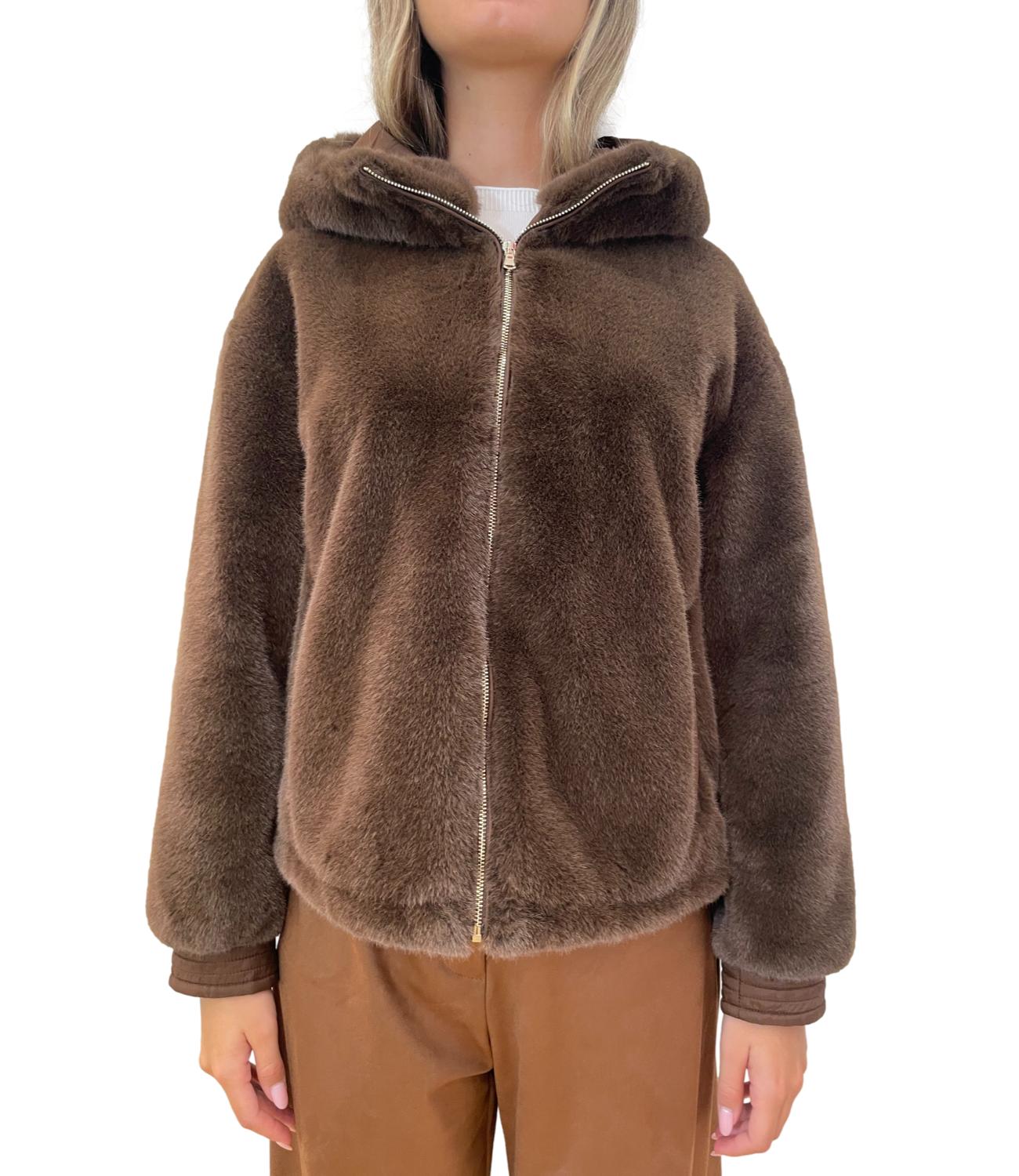 Emme Marella ecopelliccia Topaz marrone donna