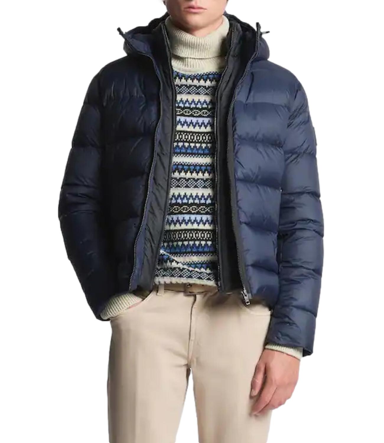 Giubbino Double Front in Popeline Calandrato