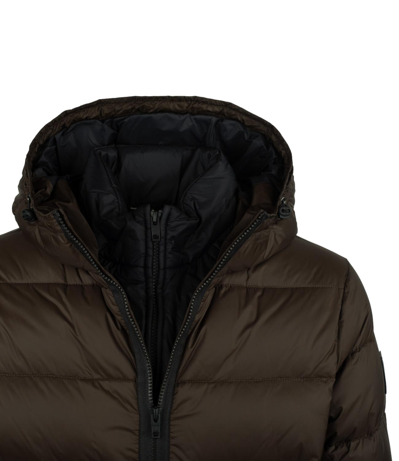 Giubbino Double Front in Popeline Calandrato