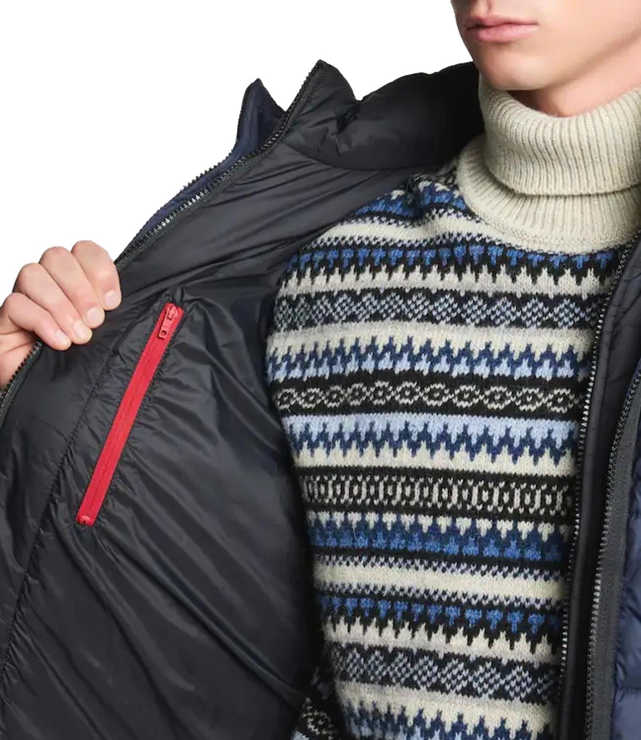 Giubbino Double Front in Popeline Calandrato