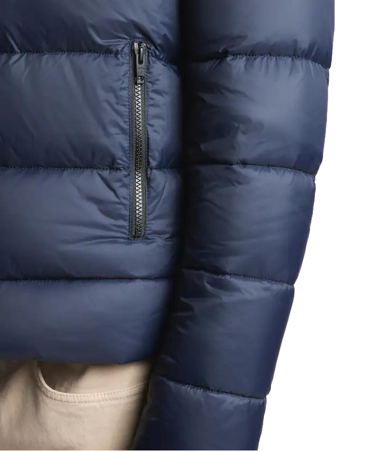 Giubbino Double Front in Popeline Calandrato