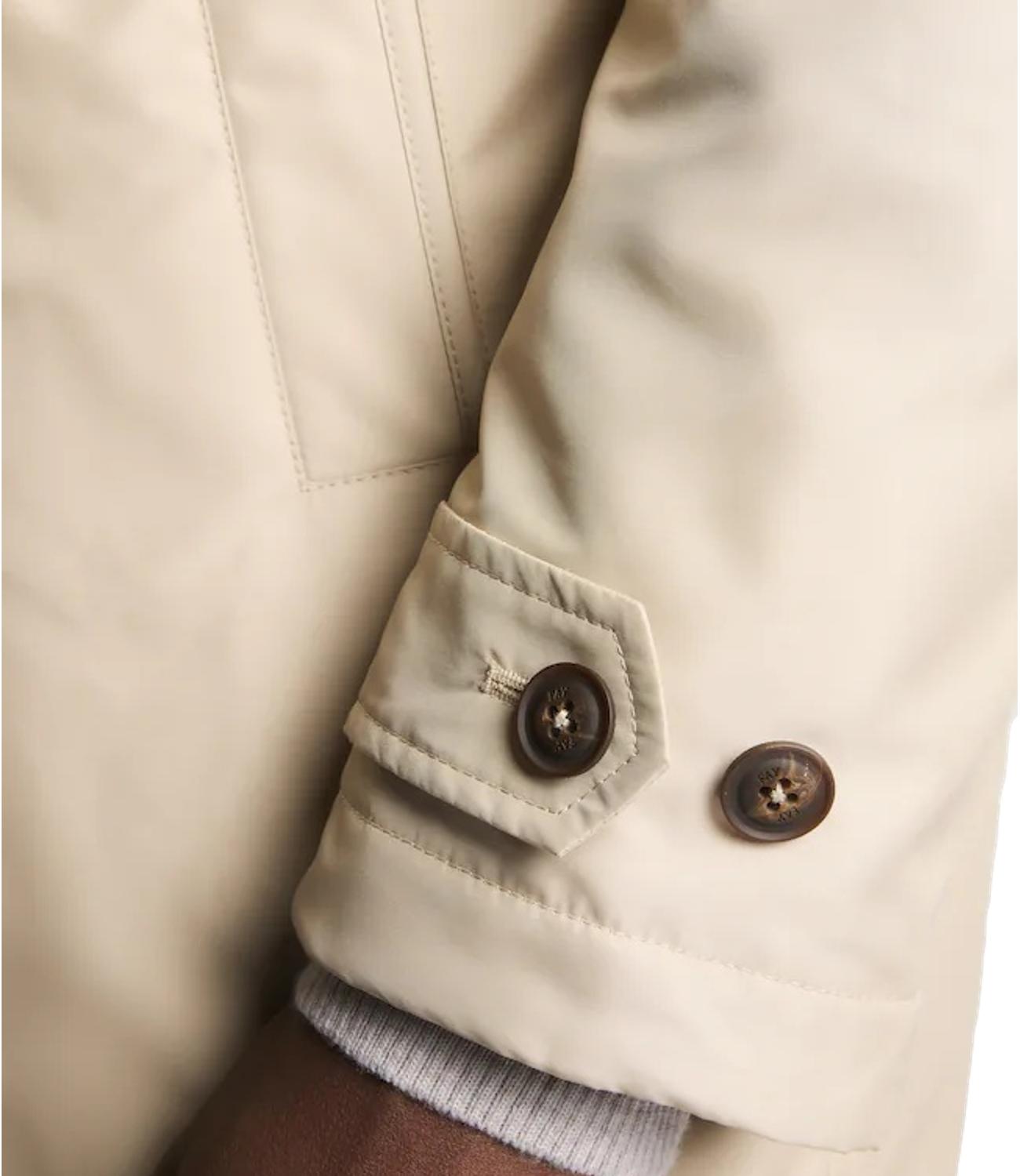 TrenchMorning Coat in Popeline Tecnico