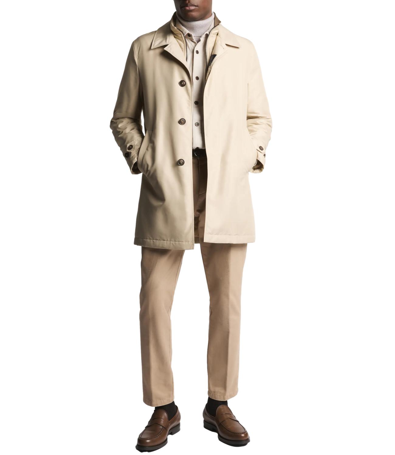 TrenchMorning Coat in Popeline Tecnico