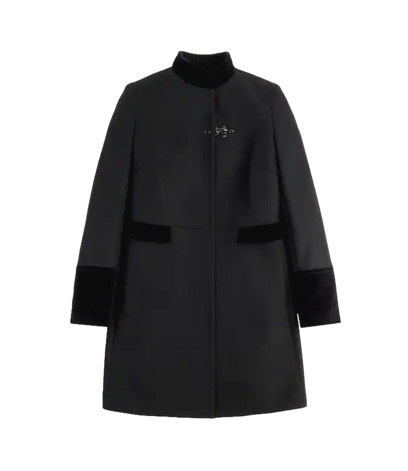 Cappotto in Panno di Lana nero