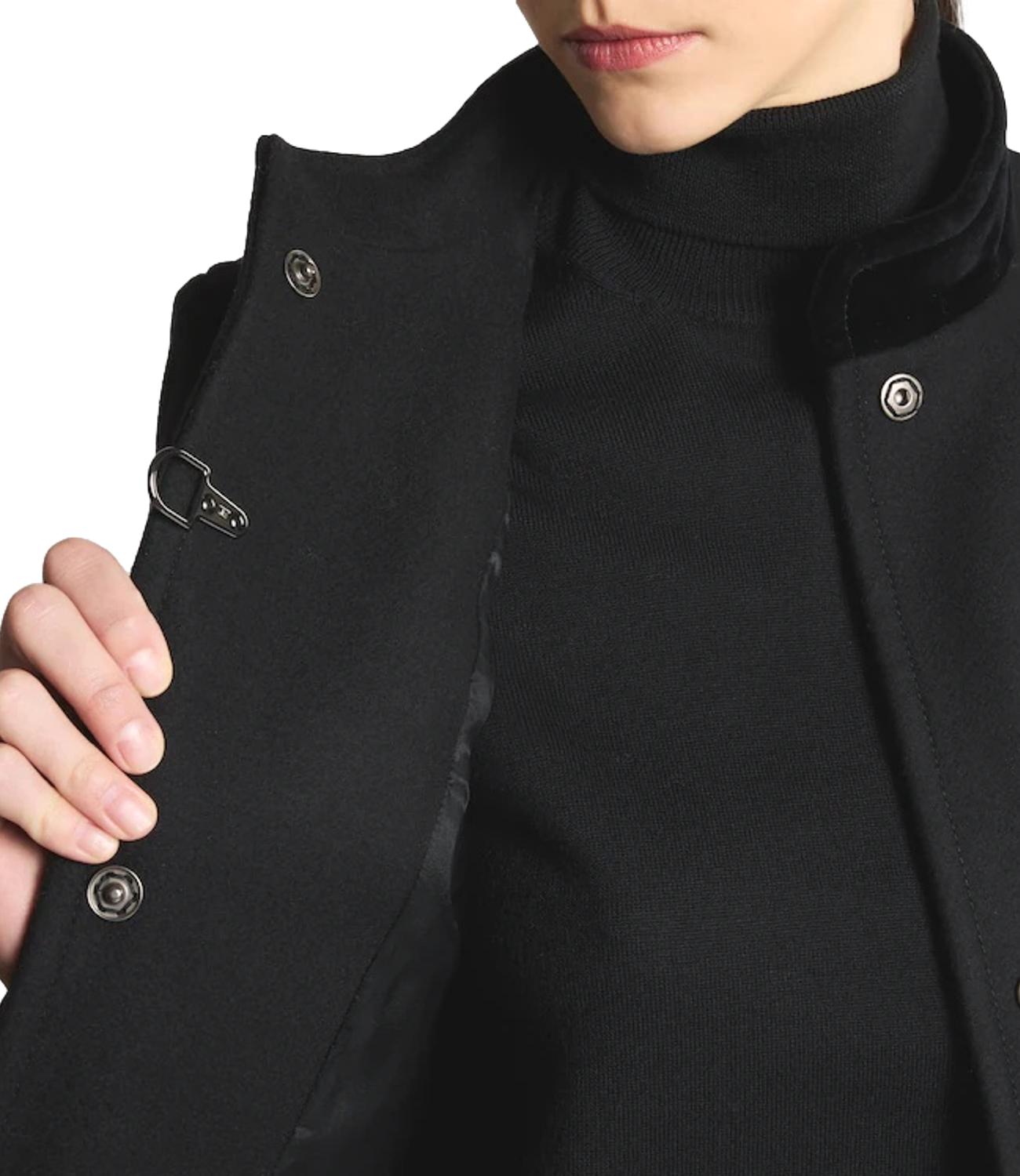 Cappotto in Panno di Lana nero