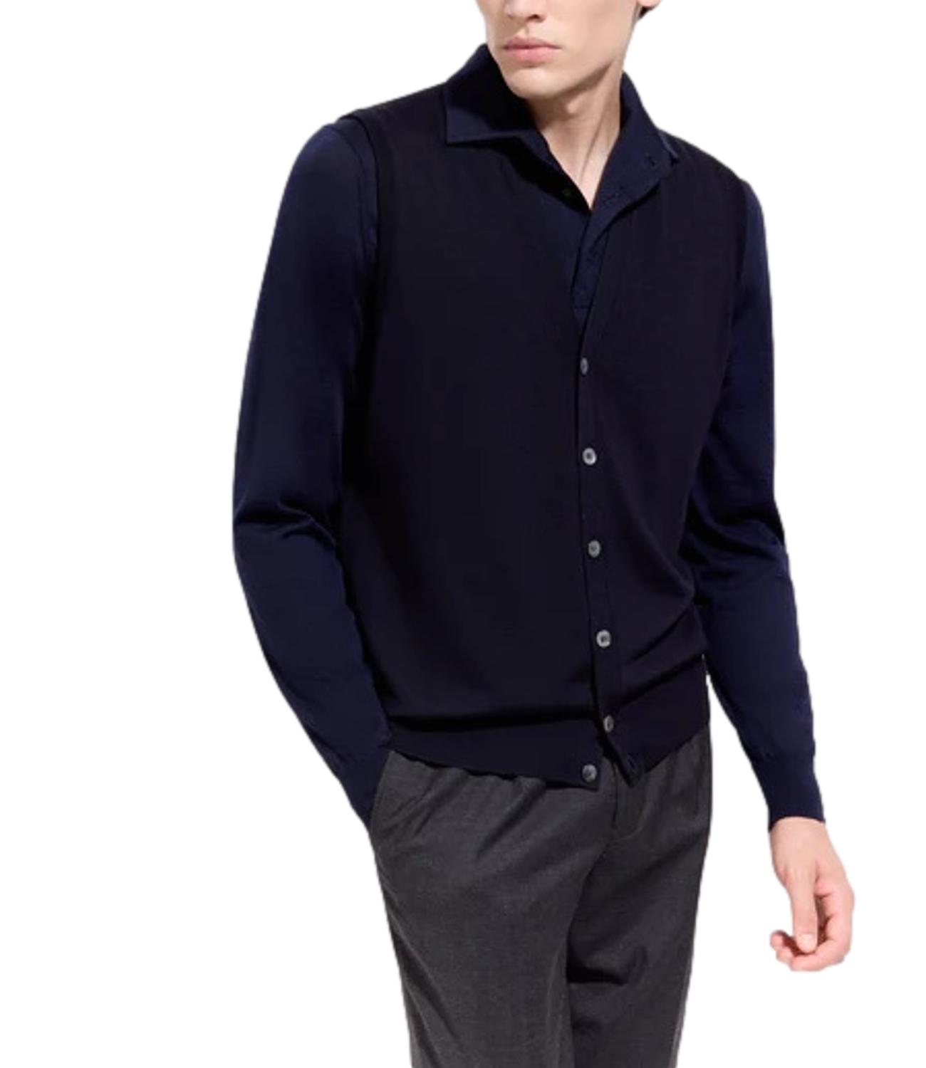 Maglia blu uomo