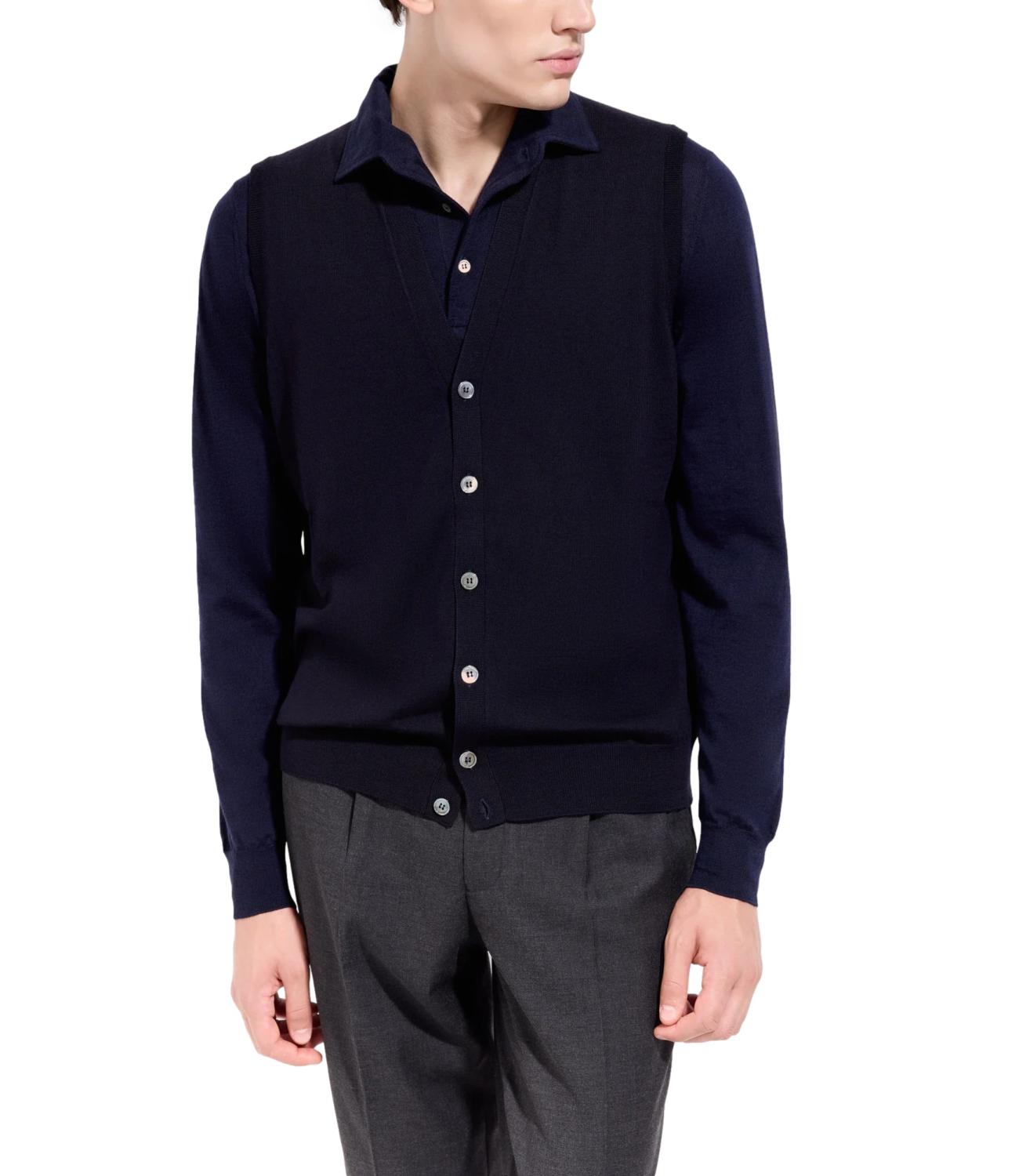 Maglia blu uomo
