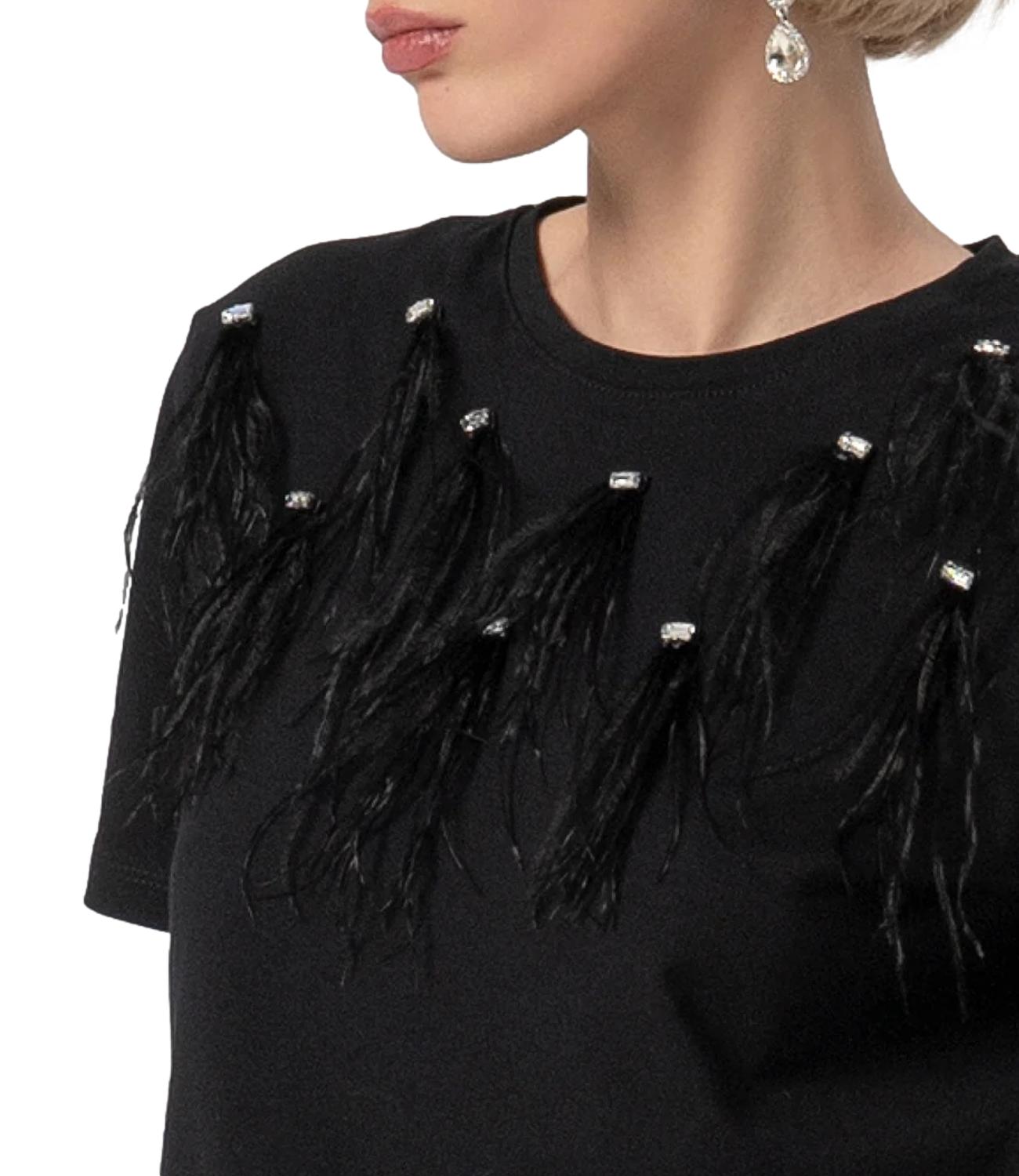 Fracomina T-shirt Regular Nera Donna