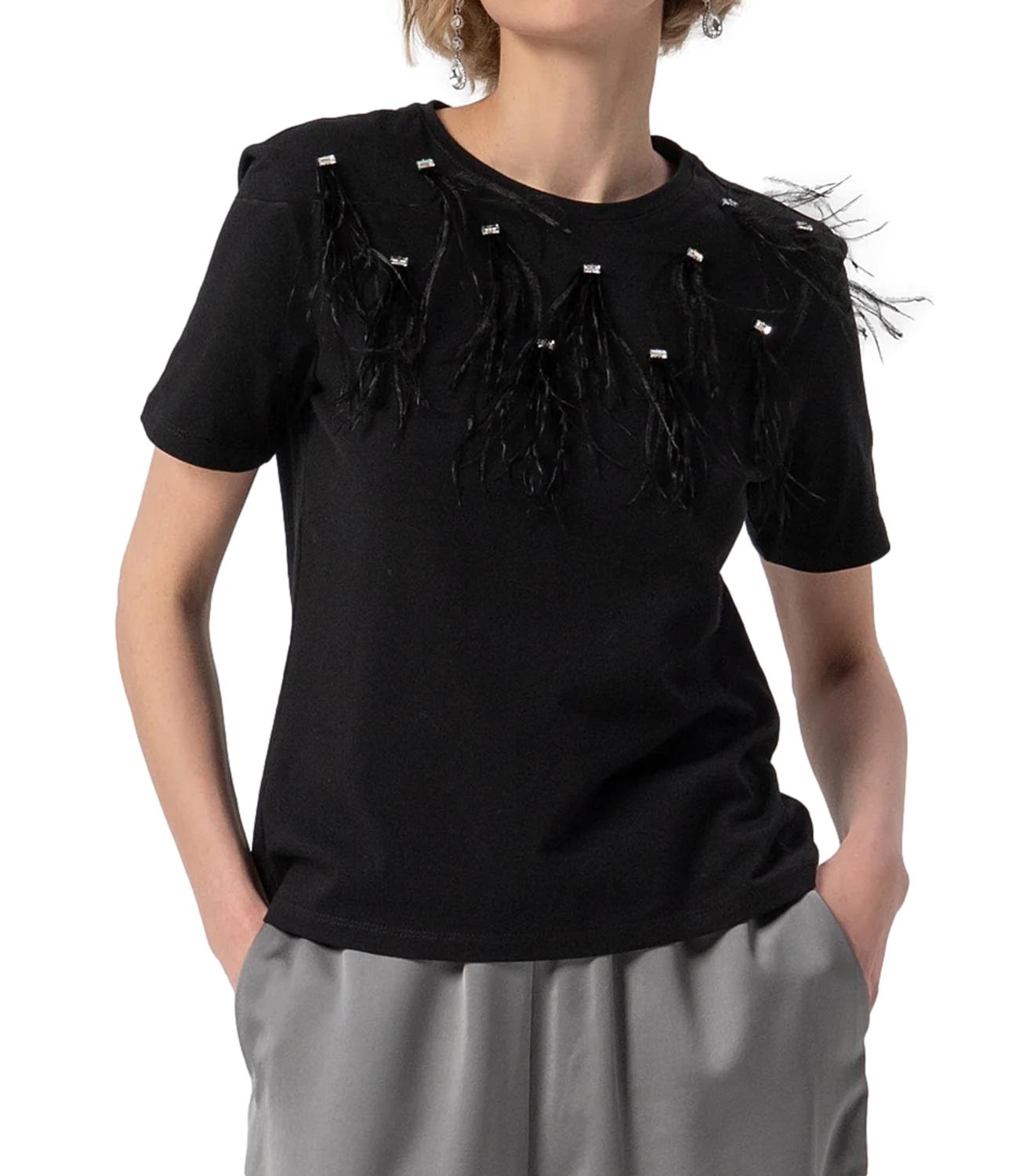 Fracomina T-shirt Regular Nera Donna